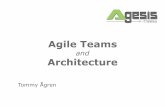 Agile Teams - Dataföreningen Kompetens · 2015-06-01 · Agile & Lean Agile principles –Continuous attention to technical excellence and good design enhances agility –The best