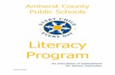 Amherst County Public Schools · Listed below are the state and Amherst County Public Schools literacy assessments administered during the school year. Teachers are encouraged to