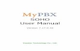 SOHO User Manual - IP PBXMyPBX SOHO User Manual  Page 5 1. Introduction MyPBX —An IP-PBX for Small Businesses/Home OfficeMyPBX is a standalone embedded hybrid PBX …