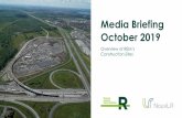 Media Briefing October 2019 · Media Briefing October 2019 Overview of REM’s Construction Sites. Agenda 2 –The REM Project –Project Scope and Challenges –Major Accomplishments