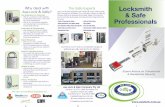 Why deal with The Safe Experts Locksmith & Safe · Locksmiths Association with over 25 years experience • We’re an accredited supplier and dealership for leading key, lock & safe