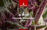 CRZ - Presentation April 2017 v - ORIGIN HOUSE€¦ · OF MEDICAL CANNABIS Discreet, dosage-controlled and smoke-free delivery of cannabis, in THC, CBD and 1:1 Blended options Part