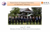 Report from G7 Kagawa/Takamatsu ICT Ministersâ€™ Meeting Report from G7 Kagawa/Takamatsu ICT Ministersâ€™