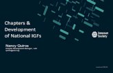 Chapters & Development of National IGFs - LACNICslides.lacnic.net/.../10/IWG_Day-2_Chapters_DevelopmentofNationalI… · Chapters & Development of National IGFs Nancy Quiros Chapter