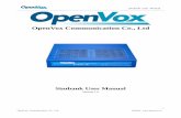 OpenVox Communication Co., Ltd · OpenVox Communication Co., Ltd. Website: 1.5.2 Wireless Gateway Settings Access to the Wireless Gateway and set parameters in Module -> Simbank page.