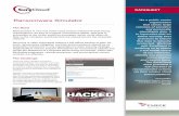 Simulated Ransomware V2 - SureCloud · DATASHEET The Solution SureCloud’s cyber security experts have developed a Ransomware Simulator, which mimics a real-world ransomware attack