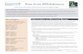Tree Fruit IPM Advisory - the latest on pest activity in Utah · 3/14/2016  · Tree Fruit IPM Advisory, 3-14-16 Page 2 aphids: Overwinter as eggs near buds on most fruit trees. Use