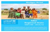 Budget Brief - UNICEF · their annual budget requirement. Feb BoFEC announces the estimated amount of subsidies that will be distributed to woredas. Feb - Mar Regional government