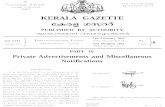 21st F - Kerala Gazette · 2012-03-05 · 21st F EB. 2012] KERALA GAZETTE 282 NOTIFICATION It is hereby notified for the information of all ... with Register No. 299630 of March 1996