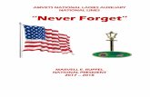 NATIONAL LINES Never Forget - AMVETSamvetsaux.org/wp-content/uploads/2019/01/spring2018.pdf · NATIONAL LINES “Never Forget ... My next trip took me to Washington for Veteran’s