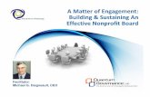 A Matter of Engagement: Building & Sustaining An Effective ...centreonphilanthropy.s3.amazonaws.com/.../02/...a-matter-of-engagement.pdf · Agenda – A Matter of Engagement: Building