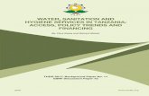 WATER, SANITATION AND HYGIENE SERVICES IN TANZANIA: … · 2017-01-13 · WATER, SANITATION AND HYGIENE SERVICES IN TANZANIA: ACCESS, POLICY TRENDS AND FINANCING By: Flora Kessy and