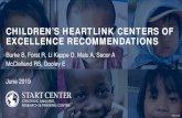 CHILDREN’S HEARTLINK CENTERS OF EXCELLENCE RECOMMENDATIONSuwstartcenter.org/wp-content/uploads/2019/07/START... · • Wade Jones • Barclay Stewart – ... • Sarah Orth –