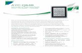 AYC-Q64B - :: FALCOfalco-ecom.com/MediaWebSite/AYC-Q64.pdf · 2015-11-12 · ayc-q64b anti-vandal us single gang backlit prox + pin reader – convertible part of the convertible