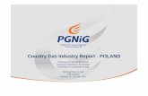 Country Gas Industry Report - POLAND · PGNiG is the leading oil and gas company in Poland Trade E & P Storage Distribution Gas production – 4,1 bcm /a ... The possibility of gas