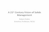 A 21st Century Vision of Solids Management - NAWT · Pillar 1 –Sound Technology • Treatment – Septic tank – Suspended media – Fixed media ... Pillar 3 ‐Management entities