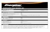 ENERGIZER MAX MODEL 621 - Enertec Batteries · Energizer MAX has thicker grids and patented pasting which guarentees higher cycle life and longer service life particullarly in HOT