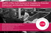 SMETA 4-Pillar Audit Guidance for Suppliers for Extended ... · Auditors will record findings on Environment and Business Ethics on an extended audit report using the 4 pillar audit