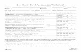 Soil Health Field Assessment Worksheet - USDA...Soil Health Field Assessment Worksheet Appendix . Compaction . Soil compaction in agricultural systems can result from repeated wheel