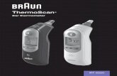 English 2 - Braun Healthcare · 2020-03-06 · 5 1 How to use your Braun ThermoScan Remove the thermometer from the protective case. 2 Push the Power button . During an internal self-check,