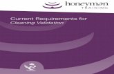 Cleaning Validation - Honeyman Group Cleaning Validation Basics and Approach Cleaning Validation Documentation