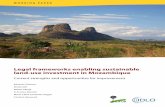 Legal frameworks enabling sustainable land-use investment ... · of forestry management plans require stakeholder collaboration, this is commonly overlooked. Nevertheless, mechanisms