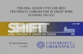 PERSONAL BELBIN TYPES AND MBTI PREFERENCES COMBINATION IN GROUP WORK ...gala.gre.ac.uk/19134/7/19134 ROMANOVA_Personal_Belbin_Types_2018.pdf · PERSONAL BELBIN TYPES AND MBTI PREFERENCES