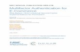 NIST SPECIAL PUBLICATION 1800-17B Multifactor Authentication … · NIST SPECIAL PUBLICATION 1800-17B . Multifactor Authentication for E-Commerce . Risk-Based, FIDO Universal Second
