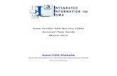 Iowa Vendor Self Service (VSS) Account Help Guide March 2015 Vendor Account Help Guide.pdf · Page 5 of 36 IV. My Business Information Tab The My Business Information page provides