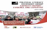 olitical iteracy versight roup Evidence and Expertise POLITICAL … · 2017-08-25 · LSE Europe and LSE US blogs and in the PSA’s Political Insight magazine. Evidence: James Sloam’s