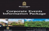 Corporate Events Information Package - Bimbadgen · Corporate Events Information Package. 790 McDonalds Road, Pokolbin Phone: 02 4998 4600 ... radish and sorrel GF/V Confit Saikou