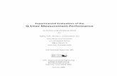 Experimental Evaluation of the Q-Liner Measurement Performance · Comparison of 2 Q-Liners: a) Q-Liner #1 40 second measurements; b) Q-Liner #1 5 minute measurements; c) Q-Liner #2