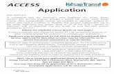 ACCESS Application - Kitsap TransitPre-App info. Rev. Aug. 2014 Who qualifies for service? Kitsap Transit ACCESS provides two service types: 1)ADA Service: ADA paratransit eligibility