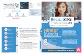 May 12 – 13, 2016 | Las Vegas Hiring?store.blr.com/aitdownloadablefiles/download/... · Top Reasons to Attend RecruitCon: 1. You will keep your company on the cutting-edge of new