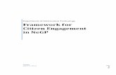 Framework for Citizen Engagement in NeGP · Framework for Citizen Engagement in NeGP ... One common theme across all these issues was the lack of stakeholder engagement in project