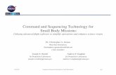 Command and Sequencing Technologies for Small Body Missions · 01/24/2011 Command and Sequencing Technology for Small Body Missions Pg. 1 Command and Sequencing Technology for! Small