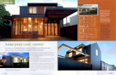 nicowenarchitects.com.au · going green keep your cool, cobber An inner-city Australian house uses eco principles and new technology paint to keep cool and lessen its impact on the