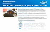 AntiVirus McAfee para la educación · firewall, Virus Protection Pledge y mucho más. Antivirus premiado Bloquea virus, malware, ransomware, spyware, programas no deseados y mucho