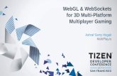 WebGL & WebSockets for 3D Multi-Platform Multiplayer Gaming · 2013-06-06 · for 3D Multi-Platform Multiplayer Gaming Ashraf Samy Hegab MultiPlay.io. 2 3D Multiplayer Multi-Platform