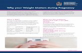 Why your Weight Matters during Pregnancy - …...Why your Weight Matters during Pregnancy Weight is a very sensitive subject for some women. However, because of the great benefit to