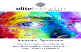 Imposter Syndrome - WordPress.com · aged 18-34. Not as many older people suffer imposter syndrome, perhaps people get more confident as they get older or maybe they just get fed
