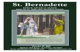 St. Bernadette · April 15, 2018 St. Bernadette 16245 N. 60th Street · Scottsdale, AZ 85254 Phone: 480-905-0221 Fax: 480-905-0249
