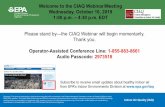 Please stand by—the CIAQ Webinar will begin momentarily ... · members of the American Legion who had attended a conference at the Bellevue-Stratford Hotel in Philadelphia. •