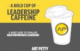 A BOLD CUP OF LEADERSHIP CAFFEINE · 2016-09-27 · Becoming Agile and Adaptable is THE Issue ... They strive to be the disruptor, rather than defend against disruption. And while