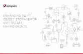 ENHANCING SWIFT OBJECT STORAGE FOR HYPERSCALE ENVIRONMENTS… · The modular nature of Swift meant that during testing, it was straightforward to switch between the Python and Go