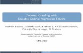Focused Crawling with Scalable Ordinal Regression Solverssaketh/research/icml07slides.pdf · Focused Crawling Focused Crawling Focused Crawling Given a topic (seed pages) ﬁnd out