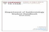 Department of Epidemiology Student Handbook 2.1 department of epidemiology administrative organi zation