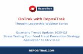 OnTrak with ReposiTrak...REPOSITRAK.COM OnTrak with ReposiTrak Thought Leadership Webinar Series Quarterly Trends Update: 2020-Q2 Stress Testing Your Food Fraud Prevention Strategy2