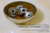 extension overriding and selflkuper/talks/rust-objects/... · 2011-09-10 · Some pieces of the Rust object system: extension, overriding, and self Lindsey Kuper Indiana University