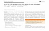 Effect of High-Intensity Interval Training on Total, Abdominal and … · 2018-05-12 · evidence on high-intensity interval training (HIIT) suggests that this exercise modality could